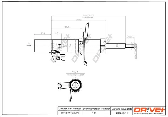 Amortizatorius Dr!ve+ DP1610.10.0206