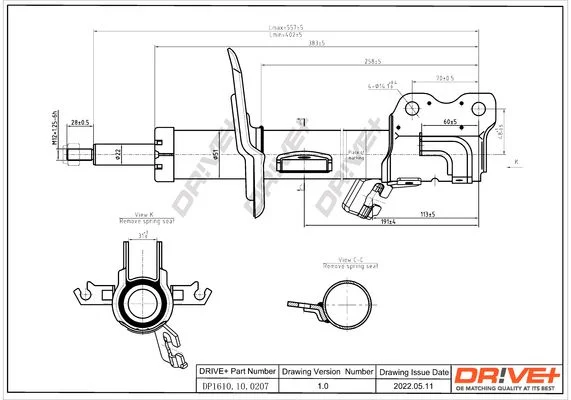 Amortizatorius Dr!ve+ DP1610.10.0207