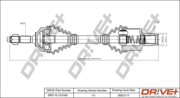 Hnací hriadeľ Dr!ve+ DP2110.10.0182