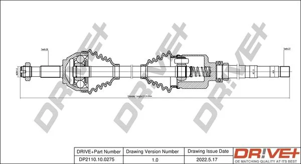 Hnací hriadeľ Dr!ve+ DP2110.10.0275