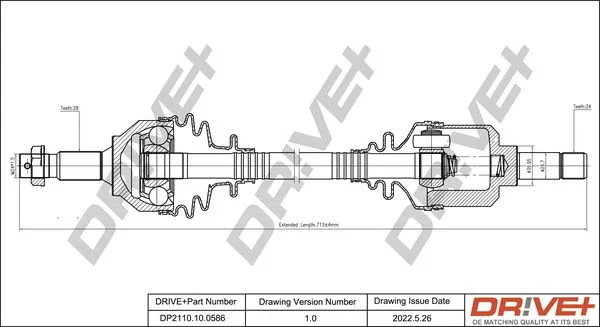 Drive Shaft Dr!ve+ DP2110.10.0586
