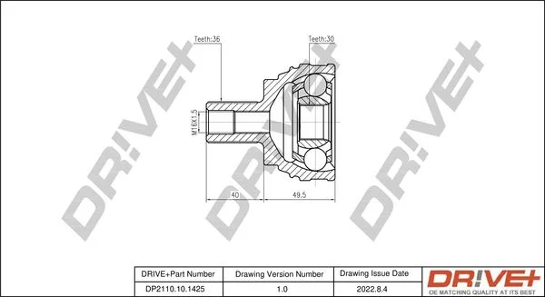 Joint Kit, drive shaft Dr!ve+ DP2110.10.1425