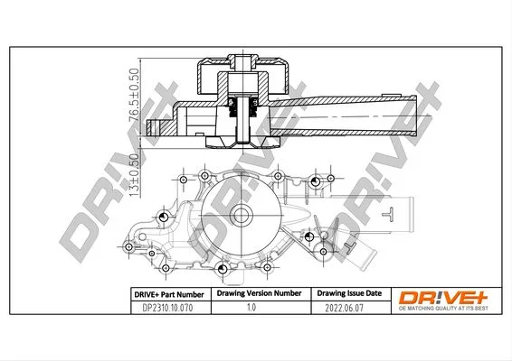 Vandens siurblys, variklio aušinimas Dr!ve+ DP2310.10.070