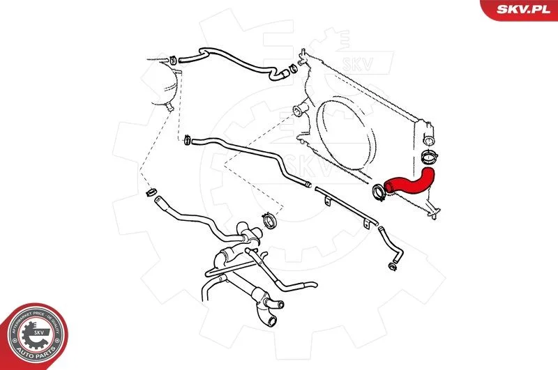 Radiator Hose ESEN SKV 24SKV325