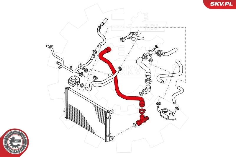 Radiator Hose ESEN SKV 24SKV344