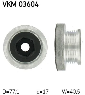 Alternator Freewheel Clutch SKF VKM 03604