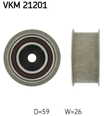 Vratná/vodiaca kladka, rozvodový remeň SKF VKM 21201