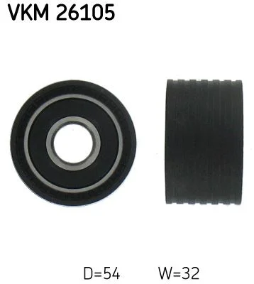 Deflection Pulley/Guide Pulley, timing belt SKF VKM 26105