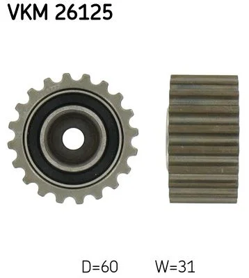 Vratná/vodiaca kladka, rozvodový remeň SKF VKM 26125