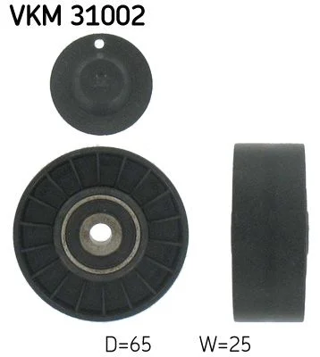 Deflection/Guide Pulley, V-ribbed belt SKF VKM 31002