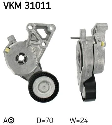 Napínač remeňa, klinový rebrovaný remeň SKF VKM 31011