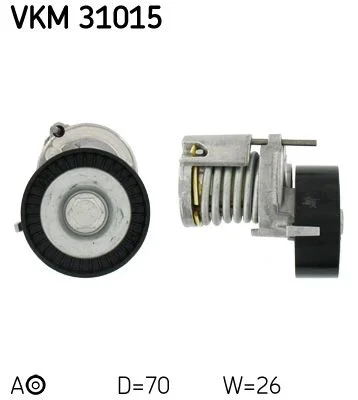 Napínač remeňa, klinový rebrovaný remeň SKF VKM 31015