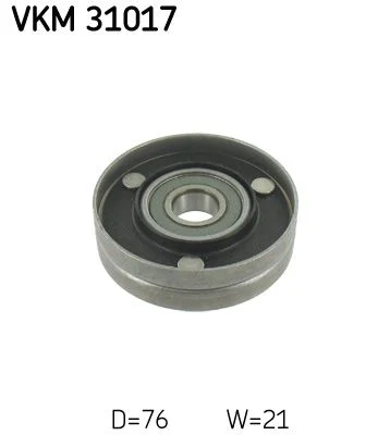 Vratná/vodiaca kladka, rebrovaný klinový remeň SKF VKM 31017