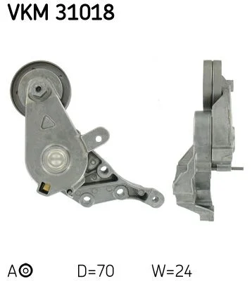 Napínač remeňa, klinový rebrovaný remeň SKF VKM 31018