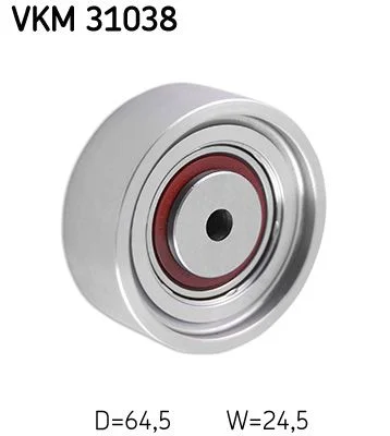 Vratná/vodiaca kladka, rebrovaný klinový remeň SKF VKM 31038