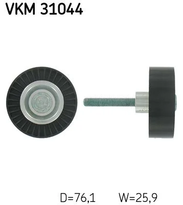 Deflection/Guide Pulley, V-ribbed belt SKF VKM 31044