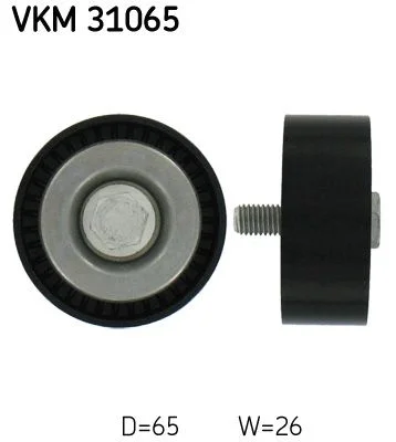 Vratná/vodiaca kladka, rebrovaný klinový remeň SKF VKM 31065