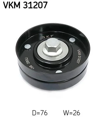 Deflection/Guide Pulley, V-ribbed belt SKF VKM 31207