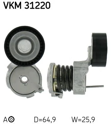 Napínač remeňa, klinový rebrovaný remeň SKF VKM 31220