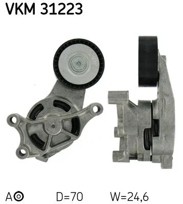 Napínač remeňa, klinový rebrovaný remeň SKF VKM 31223