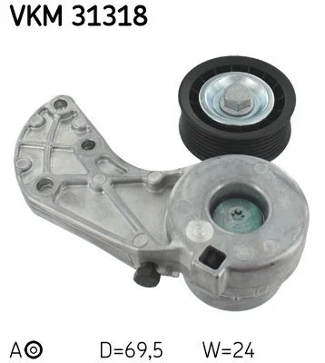 Napínač remeňa, klinový rebrovaný remeň SKF VKM 31318