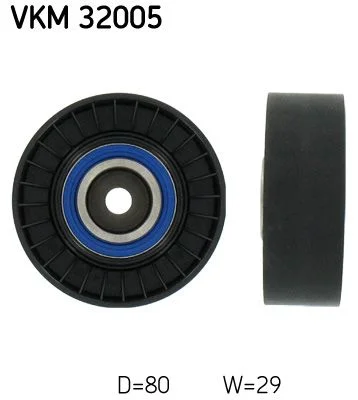 Deflection/Guide Pulley, V-ribbed belt SKF VKM32005
