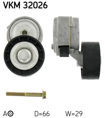 Napínač remeňa, klinový rebrovaný remeň SKF VKM 32026