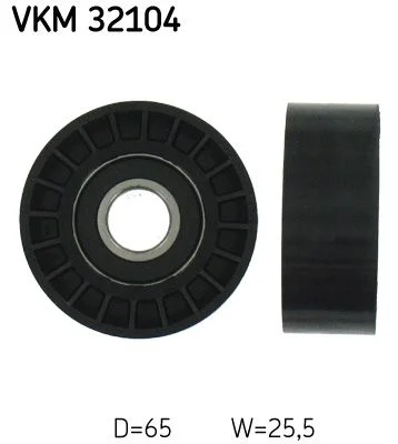Vratná/vodiaca kladka, rebrovaný klinový remeň SKF VKM 32104