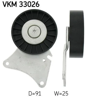 Vratná/vodiaca kladka, rebrovaný klinový remeň SKF VKM 33026