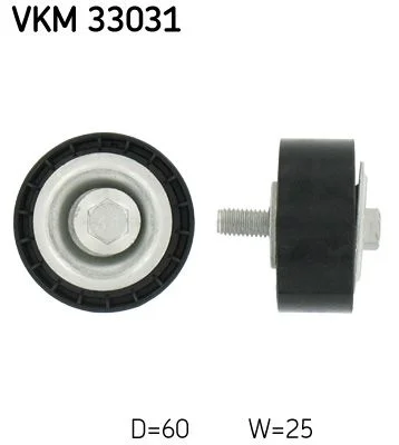 Deflection/Guide Pulley, V-ribbed belt SKF VKM 33031
