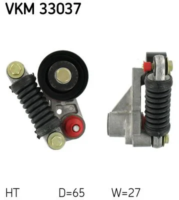 Diržo įtempiklis, V formos rumbuotas diržas SKF VKM 33037