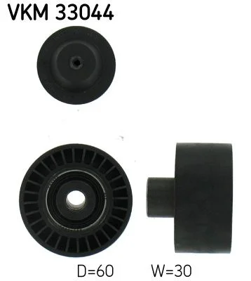 Deflection/Guide Pulley, V-ribbed belt SKF VKM 33044