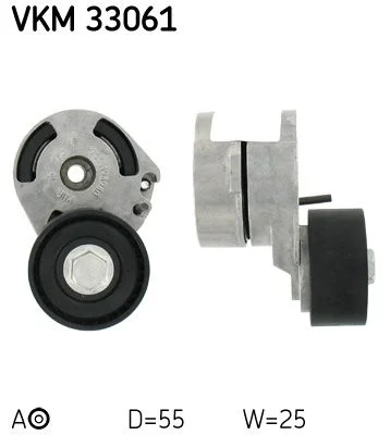 Napínač remeňa, klinový rebrovaný remeň SKF VKM 33061