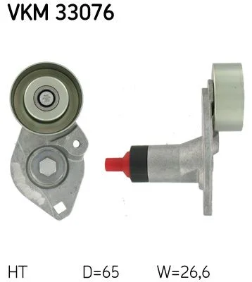 Diržo įtempiklis, V formos rumbuotas diržas SKF VKM 33076