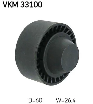 Deflection/Guide Pulley, V-ribbed belt SKF VKM 33100