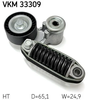 Diržo įtempiklis, V formos rumbuotas diržas SKF VKM 33309