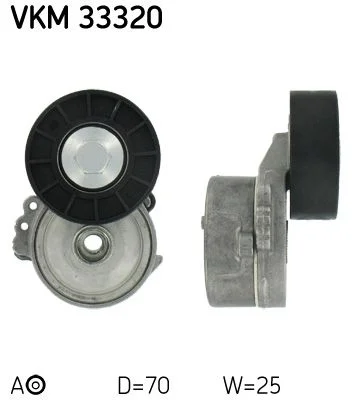 Napínač remeňa, klinový rebrovaný remeň SKF VKM 33320