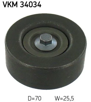 Vratná/vodiaca kladka, rebrovaný klinový remeň SKF VKM34034