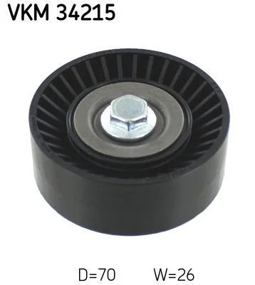 Vratná/vodiaca kladka, rebrovaný klinový remeň SKF VKM 34215