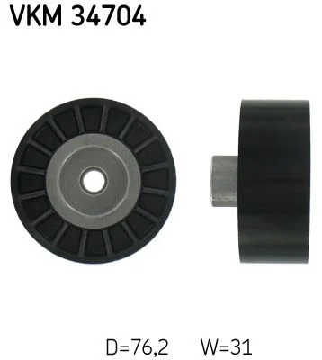 Deflection/Guide Pulley, V-ribbed belt SKF VKM 34704