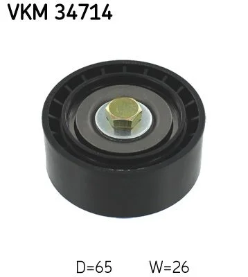 Vratná/vodiaca kladka, rebrovaný klinový remeň SKF VKM 34714