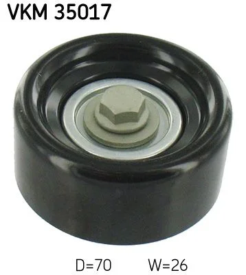 Vratná/vodiaca kladka, rebrovaný klinový remeň SKF VKM 35017