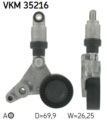 Diržo įtempiklis, V formos rumbuotas diržas SKF VKM 35216