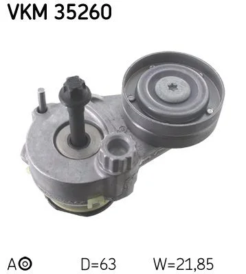 Napínač remeňa, klinový rebrovaný remeň SKF VKM 35260