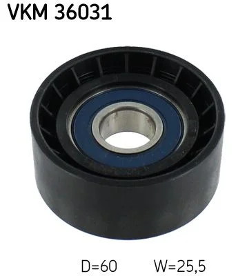 Deflection/Guide Pulley, V-ribbed belt SKF VKM 36031
