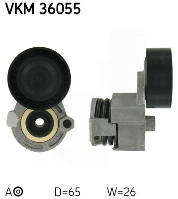 Tensioner Pulley, V-ribbed belt SKF VKM36055