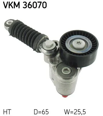 Diržo įtempiklis, V formos rumbuotas diržas SKF VKM 36070