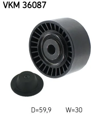 Vratná/vodiaca kladka, rebrovaný klinový remeň SKF VKM 36087