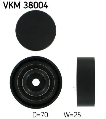 Deflection/Guide Pulley, V-ribbed belt SKF VKM 38004