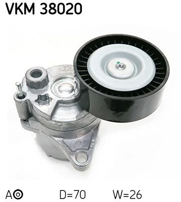 Belt Tensioner, V-ribbed belt SKF VKM 38020